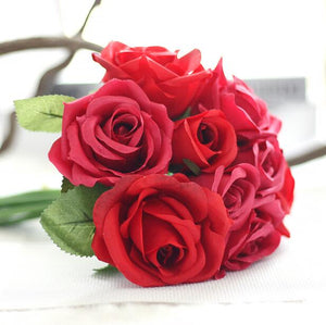 Rose Silk Flowers for Wedding Decoration
