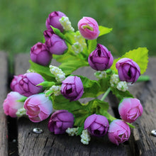 Load image into Gallery viewer, Mini Rose Colorful Silk Flowers new year